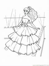 Coloring Pages Dresses Barbie Prom Fashion Drawing Kids Getdrawings Dress Girls Adults sketch template