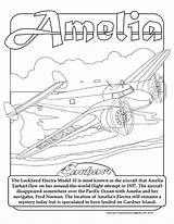 Amelia Earhart Coloring Pages Printable Airport Colouring Drawing Getdrawings Book Terry Fox sketch template