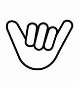 Hang Loose Sign Hand Clipart Shaka Clip Cliparts Decal Hawaiian Gesture Clipartbest Library Template Favorites Add sketch template