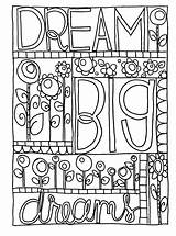 Coloring Pages Dream Doodle Sharpie Kids Big Bullet Adult Printable Color Doodles Print Popular Quote Getcolorings Journal Getdrawings Books sketch template