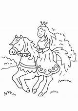 Prinzessin Pferd Caballo Montando Ausmalbilder Reitet Malvorlage Imprimir Ausmalbild Ihrem Pferde Malen Ritter Coloriage Imprimer Cheval Princesse Kindergarten sketch template