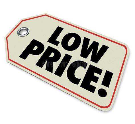 low price tag sale clearance discount special deal stock illustration