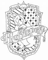 Hufflepuff Coloring Crest Hogwarts Potter Harry Pages Slytherin Ravenclaw House Drawings Drawing Colors Deviantart Sketch Logo Book Coloriage Template Birthday sketch template