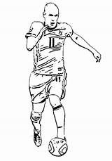 Kleurplaten Fifa Kleurplaat Robben Voetbal Arjen Ajax Ronaldo Wk Coloring Voetballen Neymar Uitprinten Downloaden Terborg600 Guardado sketch template