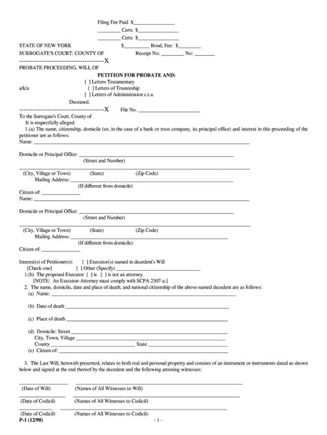 sample letter  testamentary   form fill   sign