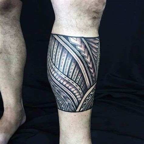 60 Tribal Leg Tattoos For Men Cool Cultural Design Ideas