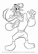 Ducktales Launchpad Mcquack Draw Step Drawing Tutorials sketch template