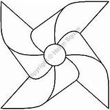 Pinwheel sketch template