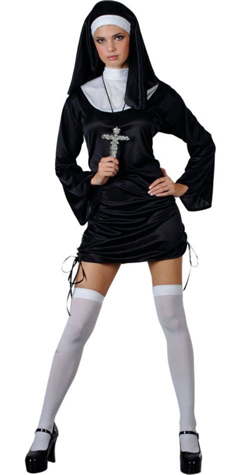Wicked Naughty Nun Ladies Sexy Fancy Dress Costume