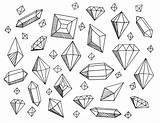 Coloring Pages Gems Gem Gemstone Stones Precious Color Crystal Printable Print Getdrawings Getcolorings Designlooter Bren Tab sketch template