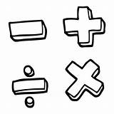 Symbols Matematicos Subtraction Minus Signos Sinais Animados Wikingerschiff Divide Myloview Ausblenden sketch template