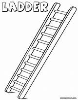 Coloringhome Ladder sketch template