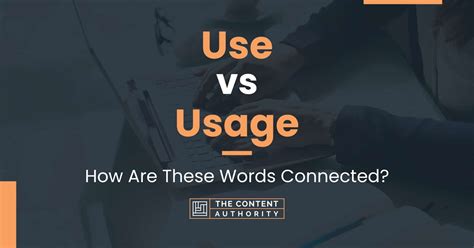 usage    words connected