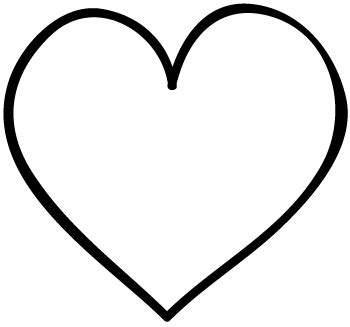 simple heart colouring page simple heart colouring page coloringpages