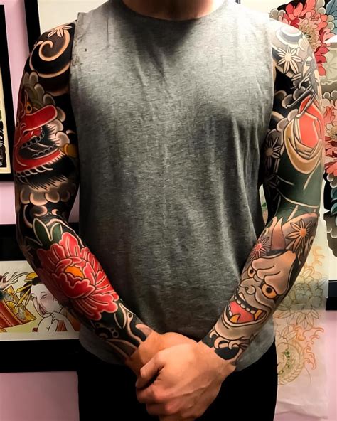 japanese tattoo sleeves by mitchxlovetattoo japaneseink