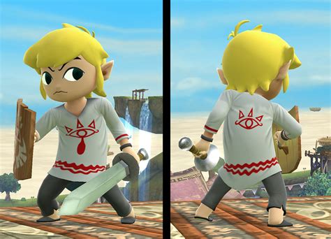 outset toon link super smash bros for wii u skins toon link gamebanana