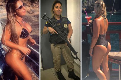 Bikini Pics Hot Brazilian Cop Who Works Hard And Plays
