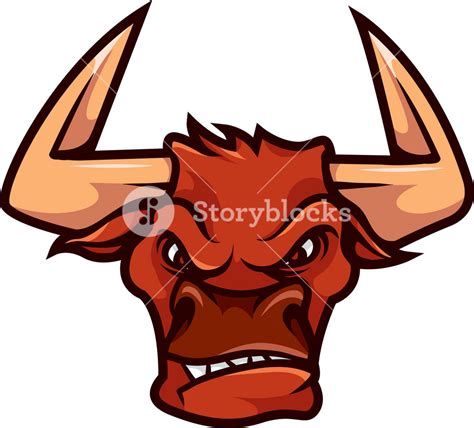 vector bull mascot royalty  stock image storyblocks