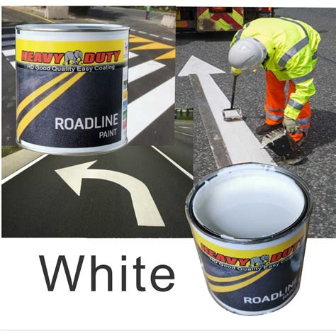 white  liter heavy duty roadline paint   road marking cat jalan road  paint