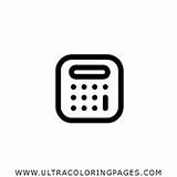 Colorir Calculadora sketch template