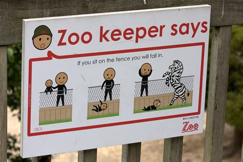 zoo sign     spirit   lot  warning sign flickr