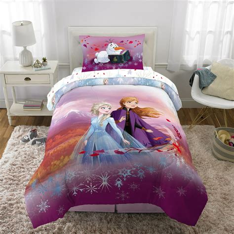 Frozen Princess Anna And Elsa Full Comforter Sheets And Bonus Sham 6