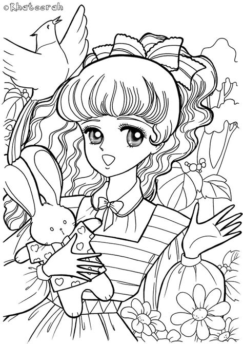 japanese anime coloring pages   svg png eps dxf  zip file