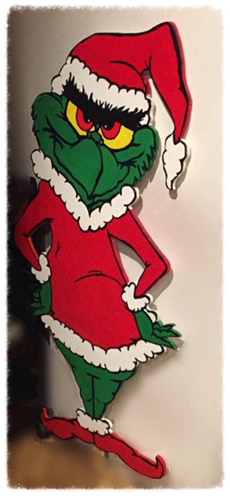 grinch christmas wood cutouts httpsmfacebookcomtom cabral