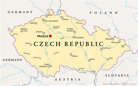 czech republic map guide   world