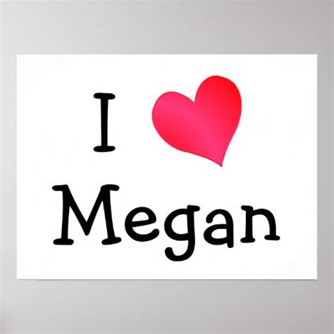 love megan posters zazzle