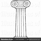 Pillar Clipart Drawing Illustration Visekart Royalty Drawings Rf Paintingvalley sketch template