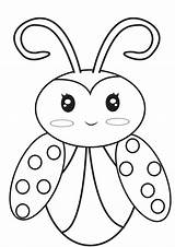Ladybug Coloring Pages Bug Cute Lady Printable Kids Girl Vw Insect Color Ladybugs Book Getcolorings Preschoolers Getdrawings Birthday Stock Print sketch template