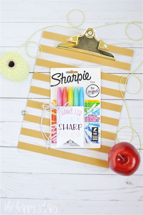 sharpie teacher gift  printable tag sharpie teacher gift diy