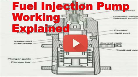 working  fuel injection pump  diesel engine youtube