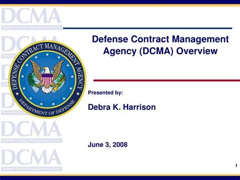 Ppt Defense Contract Management Agency Dcma Overview Presented By