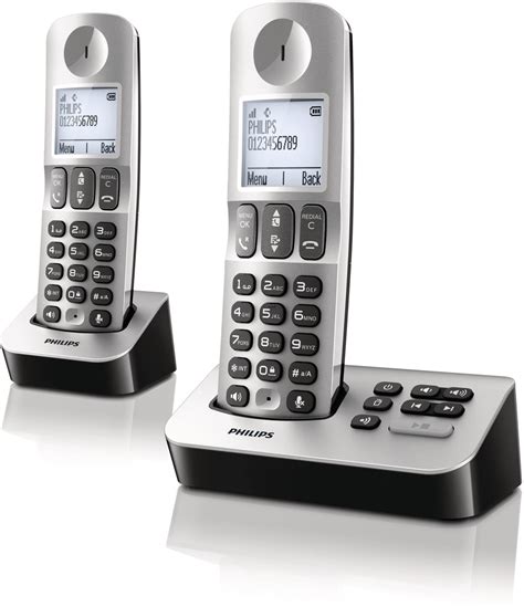 bolcom philips  duo dect telefoon met antwoordapparaat zilverzwart