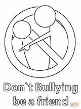 Bullying Coloring Pages Anti Bully Don Sheets Dont Friend Kids Printable Color Cyber Drawing Colori sketch template