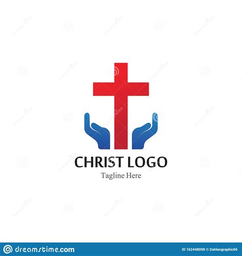 christ logo template design creative simple stock illustration illustration  bible love