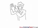 Loupe Colouring Clue Printable Kids Coloring Sheet Title sketch template