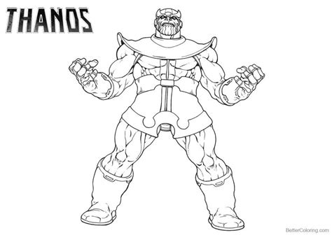thanos coloring pages  art drawing printable   superhero