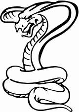Viper Coloring Pages Color Decal Cobra Evil Animal Animals Print Back sketch template