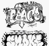 Graffiti Coloring Pages Words Gangster Getcolorings Colori Colorings sketch template