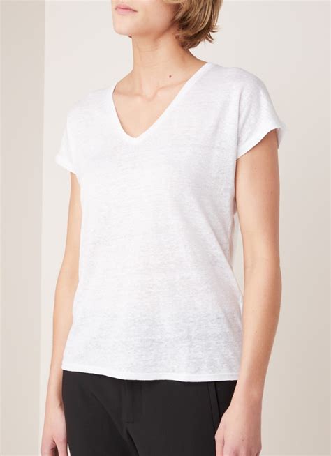 inwear faylinn semi transparant  shirt van linnen wit debijenkorf