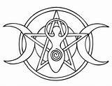 Wiccan Pentacle Pentagram Pagan Triple Ancasta Deviantart Tattoo Celtic Colouring Glyphs Wicca Phases Egyptian Witchcraft Mythology Designlooter Jahreskreis 的首页 微博 sketch template
