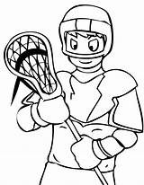 Lacrosse Coloringonly Teach Soccer Baseball sketch template