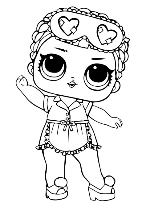 lol surprise coloring images sleeping   lol dolls coloring pages