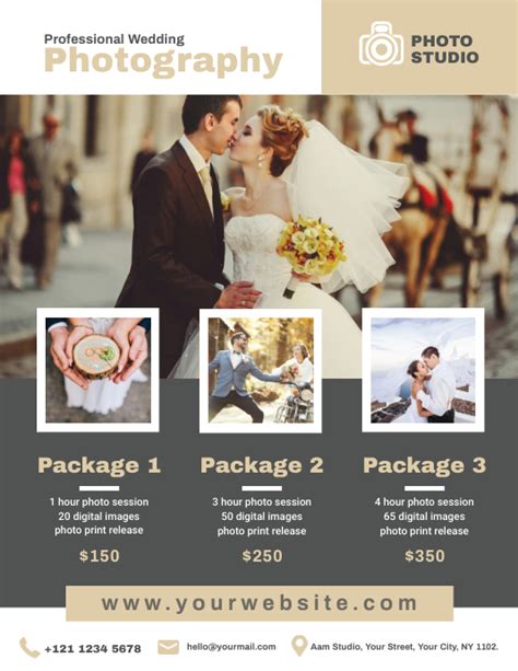 Wedding Photography Flyer Template Postermywall