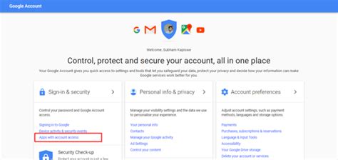 remove  party apps   accessing  gmail account