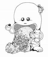 Doodle Coloring Pages Invasion Drawings Books Adult Drive Food Colorear Book Cute Kerby Rosanes Monster Para Doodles Adultos Grown Ups sketch template