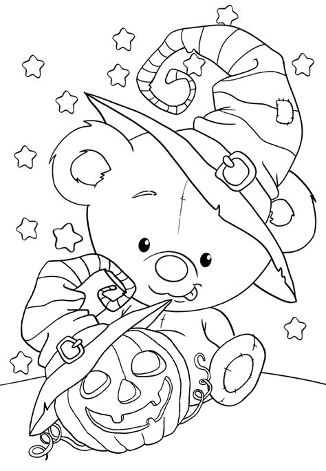 cute halloween coloring pages printable